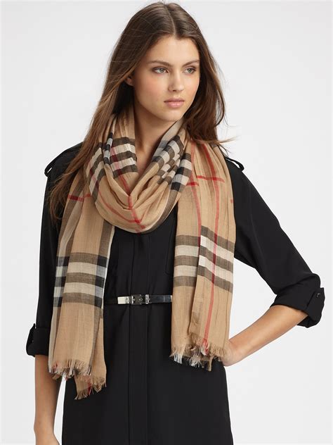 burberry schal gauze|Burberry scarf saks.